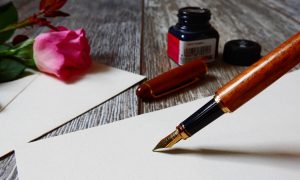 Picture of old style pen and paper
